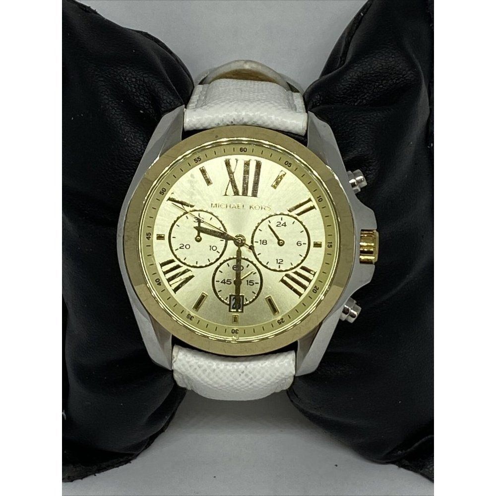 Michael Kors MK5605 Women's Leather Analog Gold Di